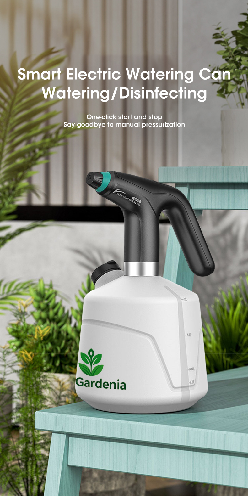 2L Smart Electric Spray Bottle β One-Click Watering & Disinfection Made Easy!