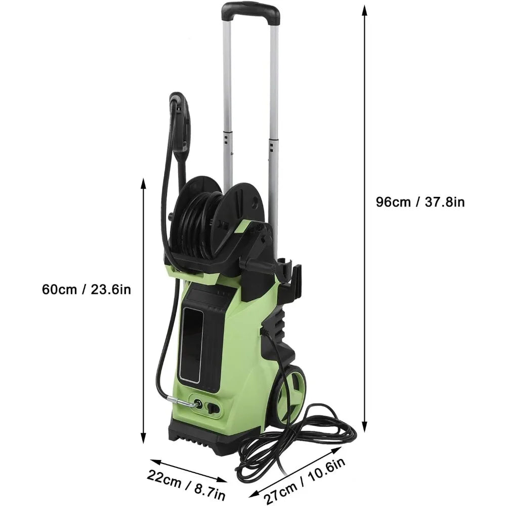 High Pressure Washer, 2200psi 5.5l / Min Electric High Pressure Washer Digital Display Washer Touching Screen Pressure
