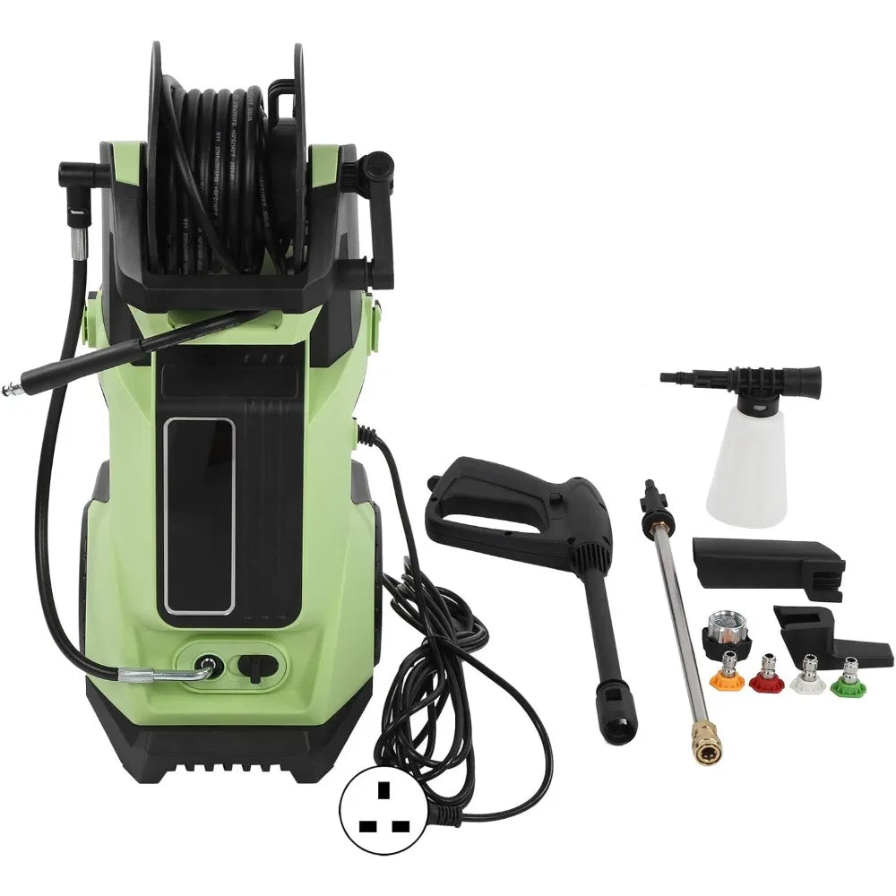 High Pressure Washer, 2200psi 5.5l / Min Electric High Pressure Washer Digital Display Washer Touching Screen Pressure