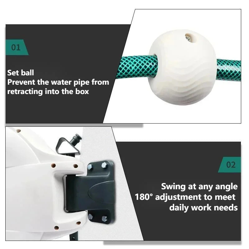 🧩 EcoGardenia™ Automatic Retractable Hose Reel (30m)