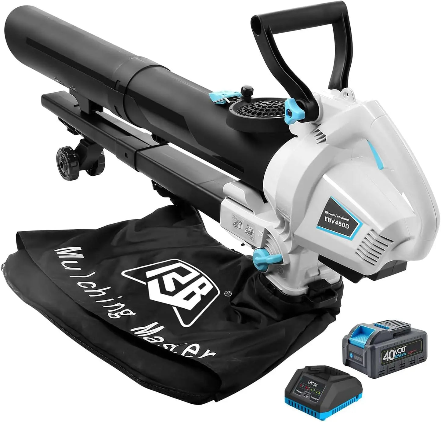 40V 3-in-1 Cordless Vacuum Blower \u2013 Powerful Leaf Blower, Mulcher & Vacuum with 4.0Ah Battery & Fast Charger, Adjustable Ha