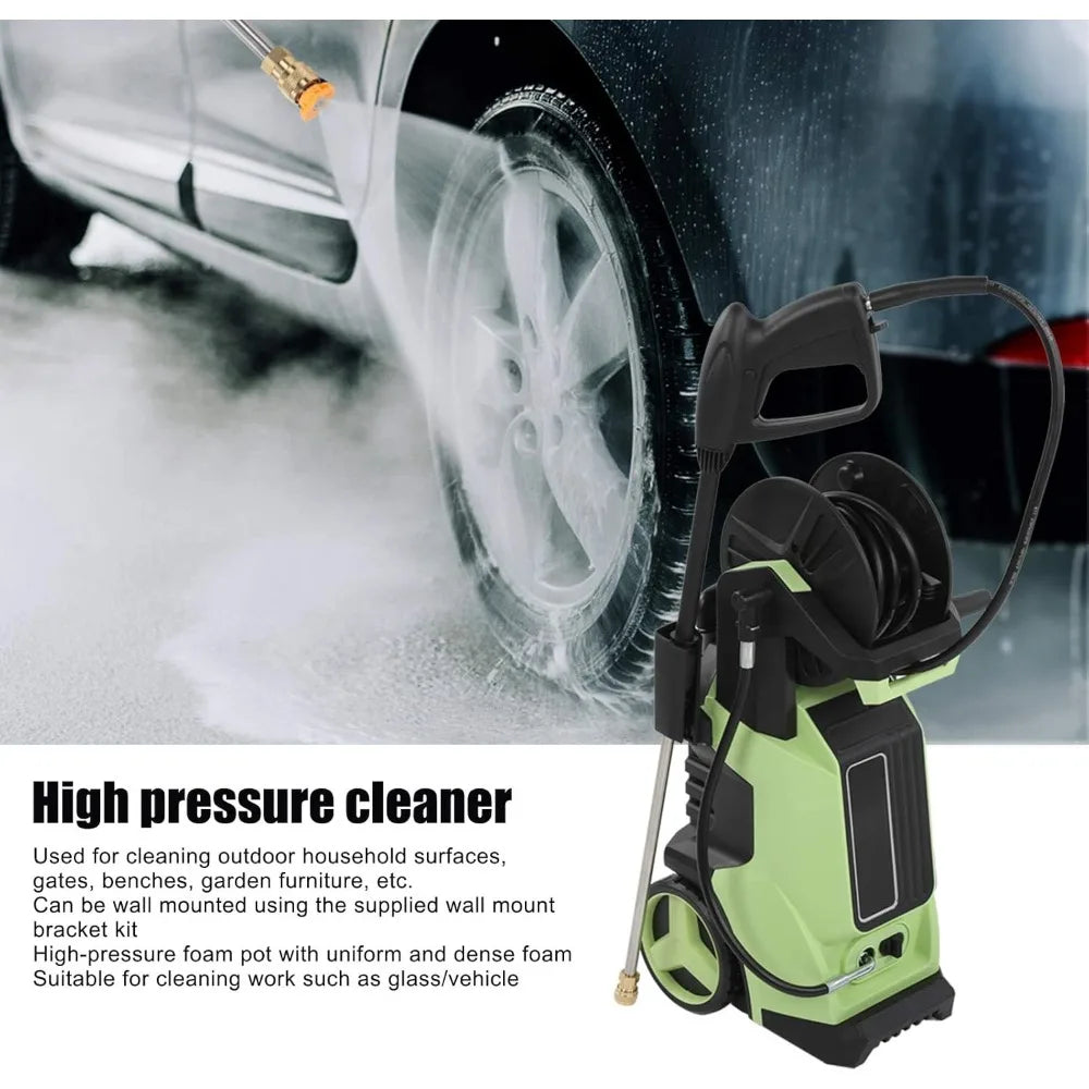 High Pressure Washer, 2200psi 5.5l / Min Electric High Pressure Washer Digital Display Washer Touching Screen Pressure