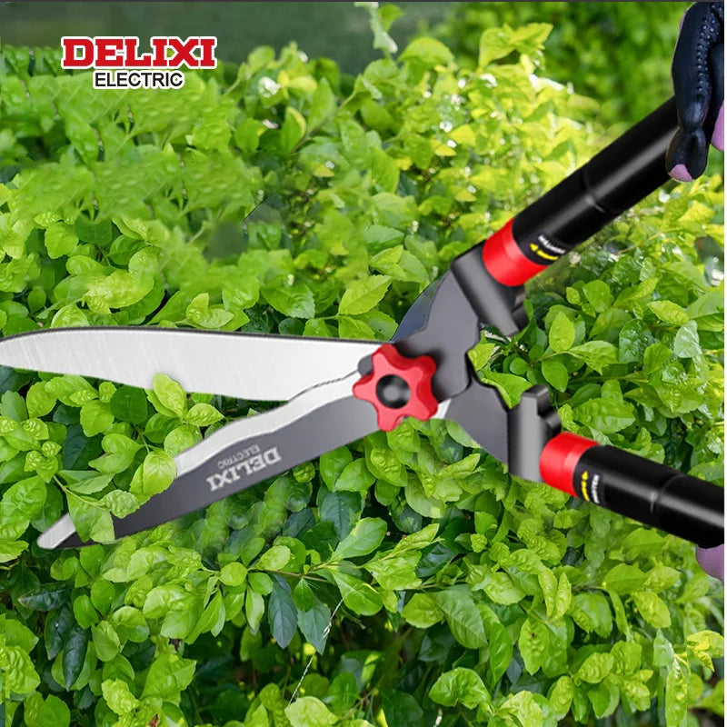 DELIXI ELECTRIC Brand Garden Hedge Shears, 10in/12inManual Hedge Clippers For Shaping Shrubs And Trimming Bushes