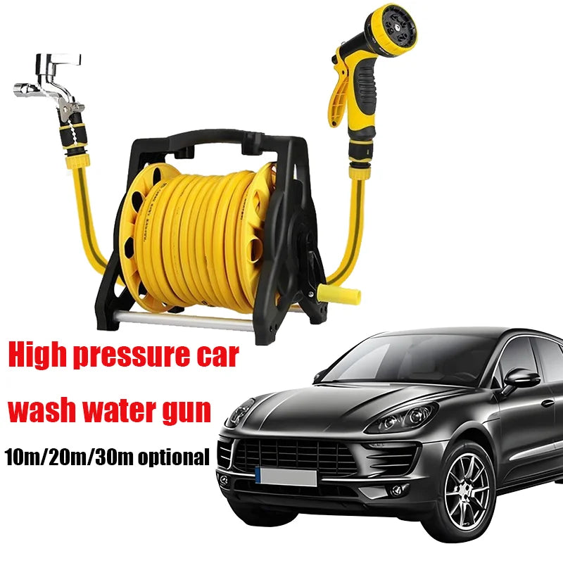 š§© EcoGardenia⢠High-Pressure Garden Hose ā 10M / 20M / 30M with Adjustable Nozzle for Car Wash & Watering