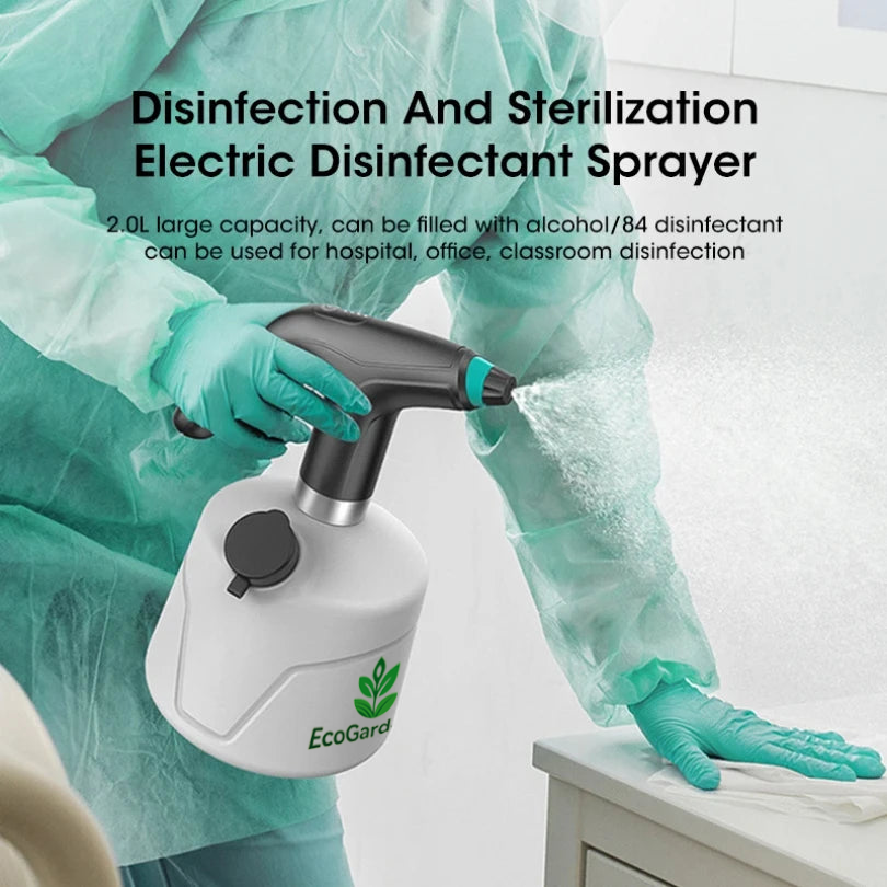 2L Smart Electric Spray Bottle – One-Click Watering & Disinfection Made Easy!