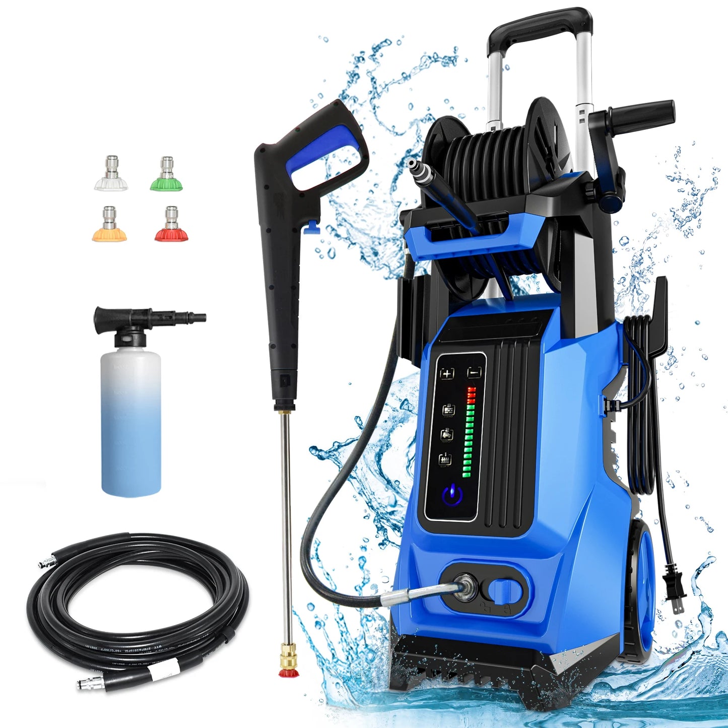 Electric Pressure Washer Car Washer 5000PSI 3.5GPM with Touch Screen, Portable Design for Car, Patio, and Outdoor Cleaning
