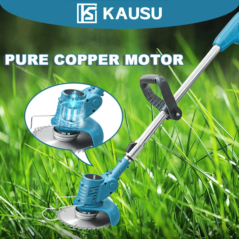 Electric Cordless Lawn Mower Adjustable Grass Trimmer Cutter Garden Pruning Cutting Power Tools For Makita 18V Battery