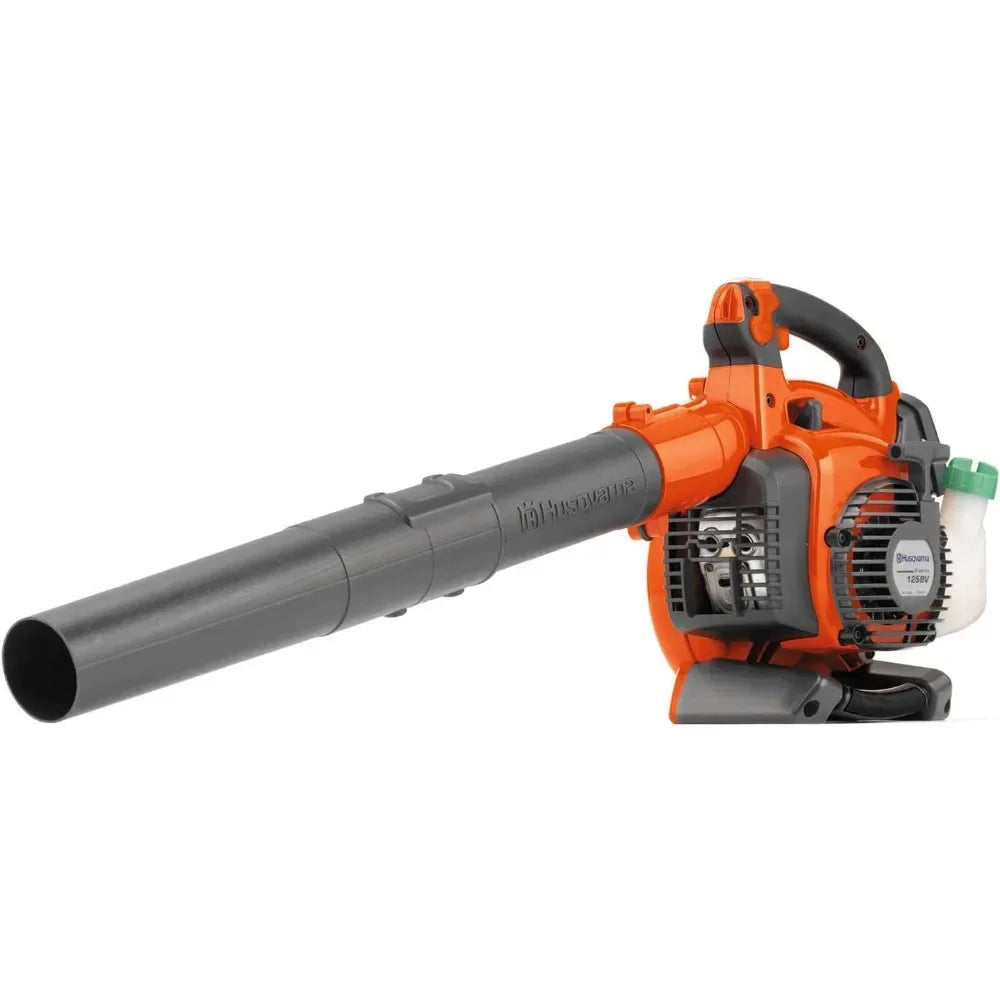 125BVx Gas Leaf Blower, 1.1-HP 2-Cycle Handheld Leaf Blower Vacuum Kit with Mulcher&Vac Bag,12.5-N Powerful Clearing Performance