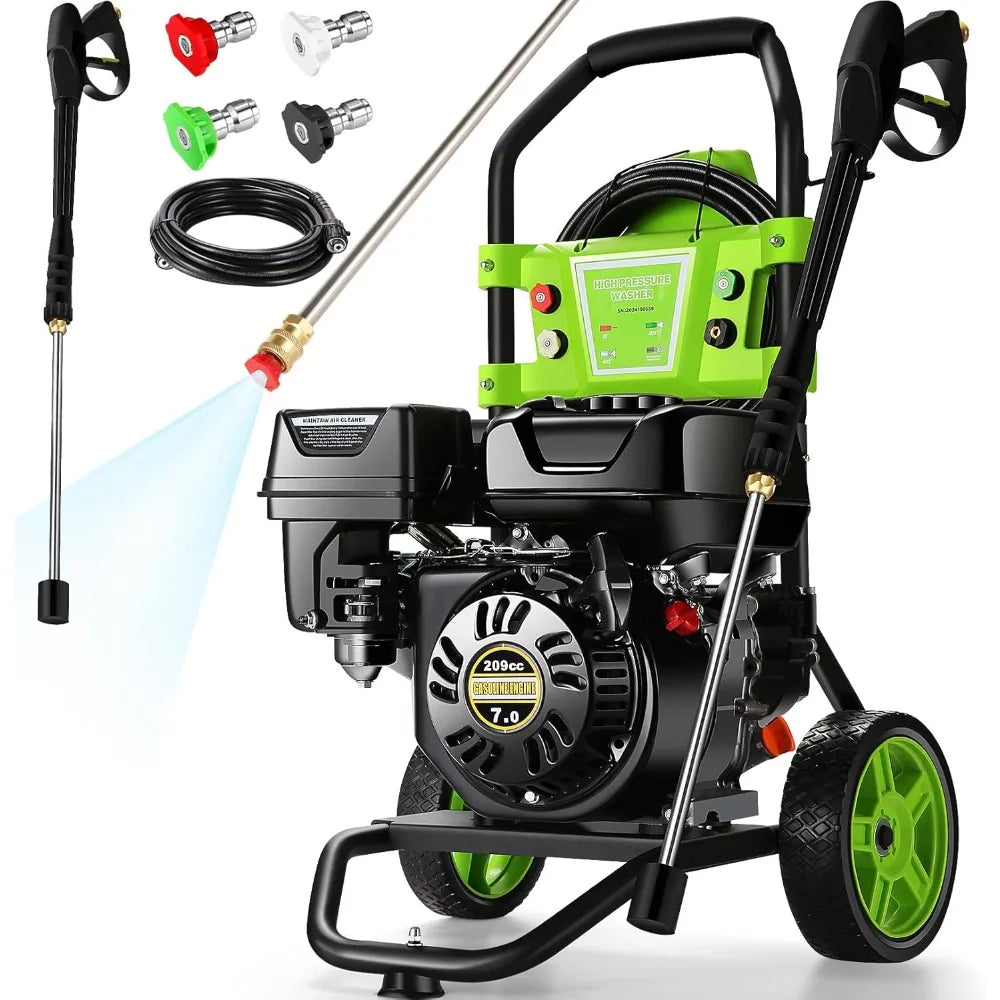 4200PSI Pressure Washer 2.4GPM Gas Power Washer 209CC Gas Powered Washing Machine Commercial High Pressure Washer