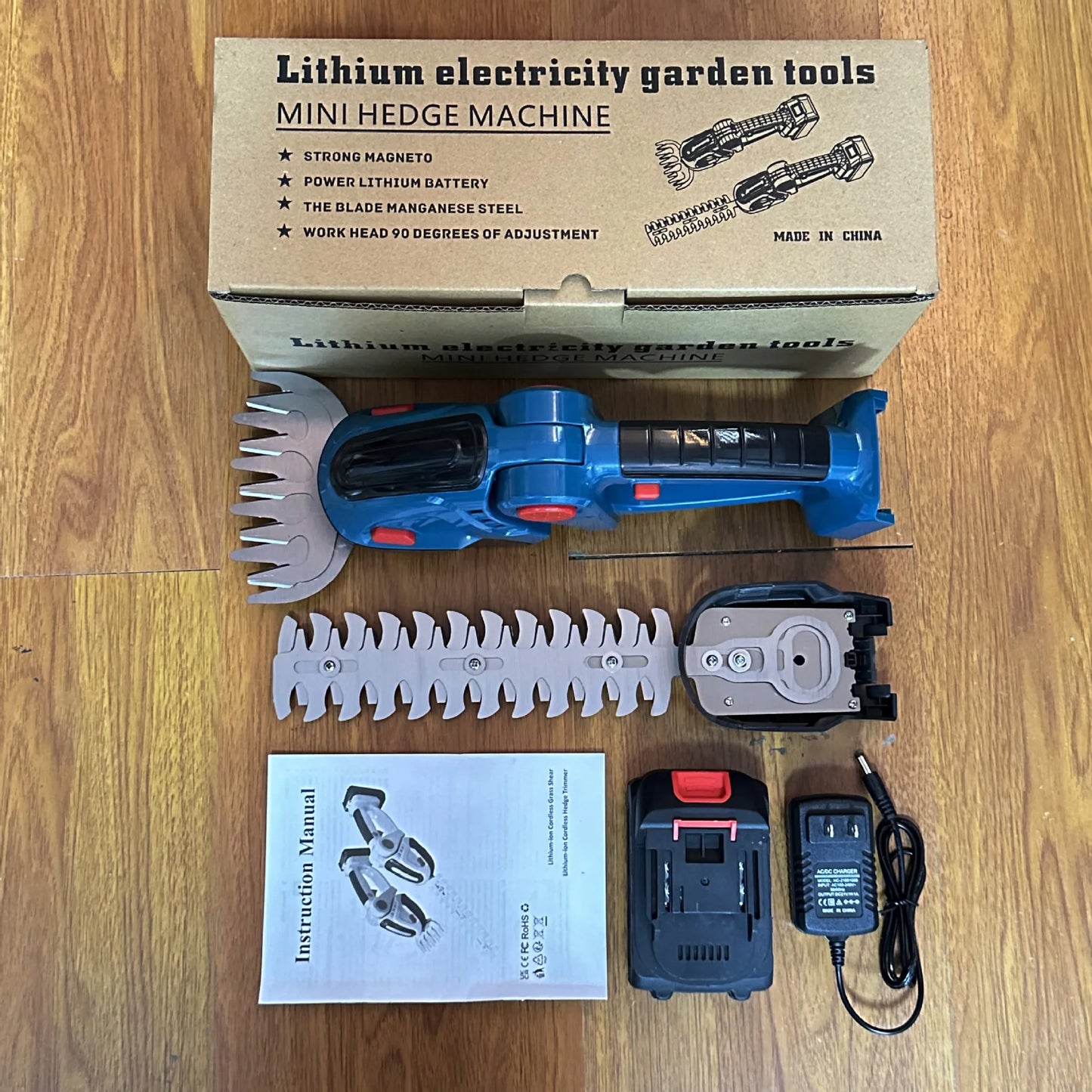New Handheld Mini Pruning Electric Fence Mower Wireless Rechargeable Garden Trimmer Lithium Battery Cordless Hedge Trimmer Tools