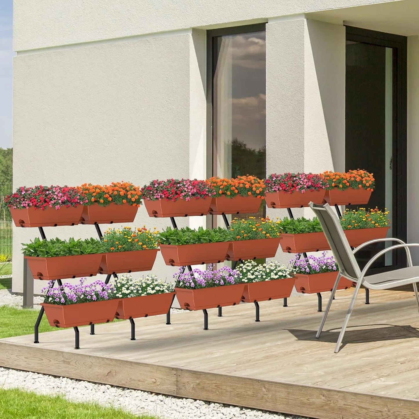 EcoGardenia 3-Tier Vertical Raised Garden Bed – Perfect for Your Garden, Patio, or Balcony