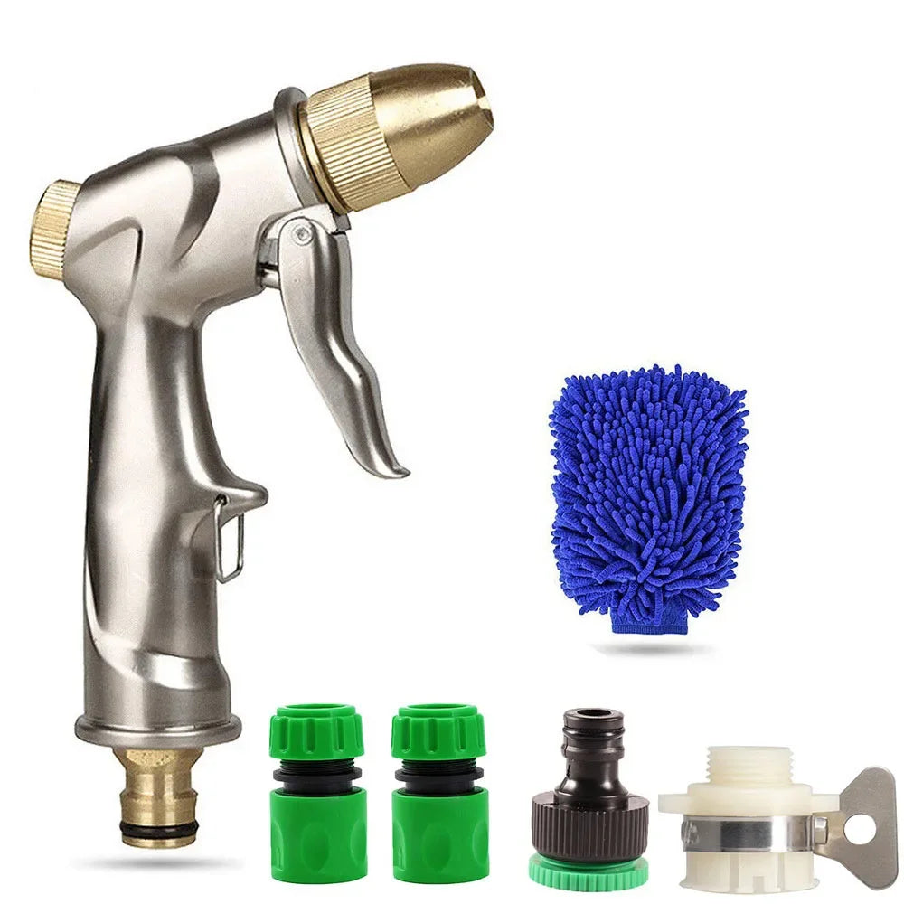 EcoGardenia Heavy-Duty Garden Water Gun – Soft Grip & Adjustable Spray Patterns