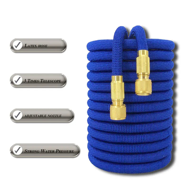 Garden Expandable Magic Hose Flexible Watering Pipe with Spray Water Gun Pressure Washer Farm Courtyard Car Wash Cleaning Tools
