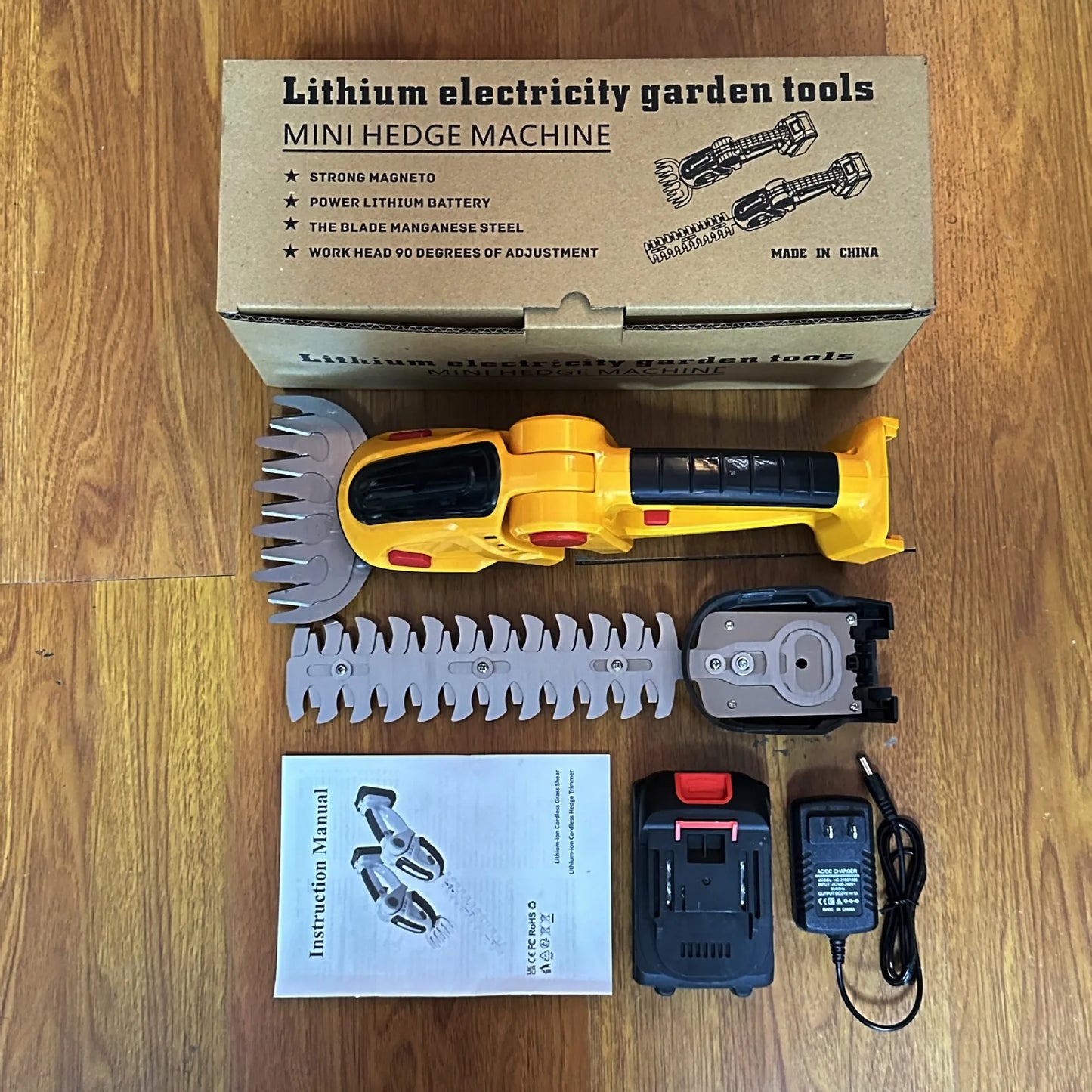 New Handheld Mini Pruning Electric Fence Mower Wireless Rechargeable Garden Trimmer Lithium Battery Cordless Hedge Trimmer Tools