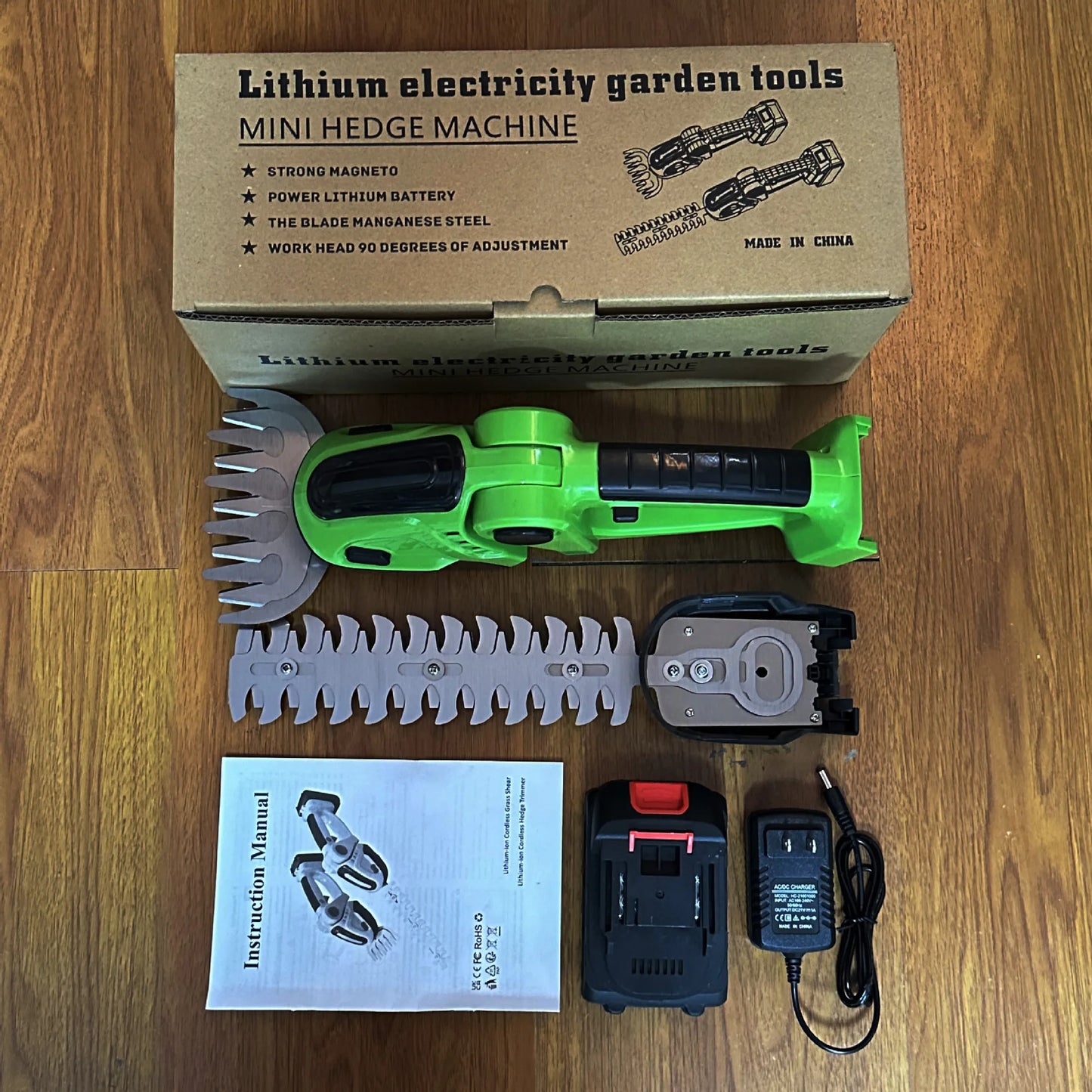 New Handheld Mini Pruning Electric Fence Mower Wireless Rechargeable Garden Trimmer Lithium Battery Cordless Hedge Trimmer Tools